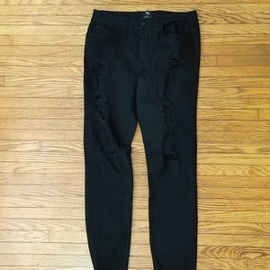 TTYA Long Tall Sally Size 12 Ripped Black Jeans Never worn